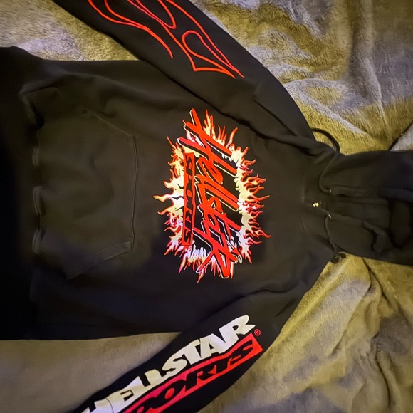 Hellstar Black Graphic Hoodie